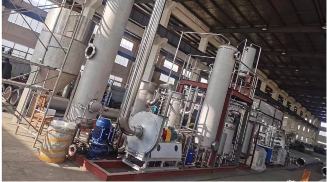 Fermentation gas and diesel steam boiler tail gas carbon dioxide recovery device