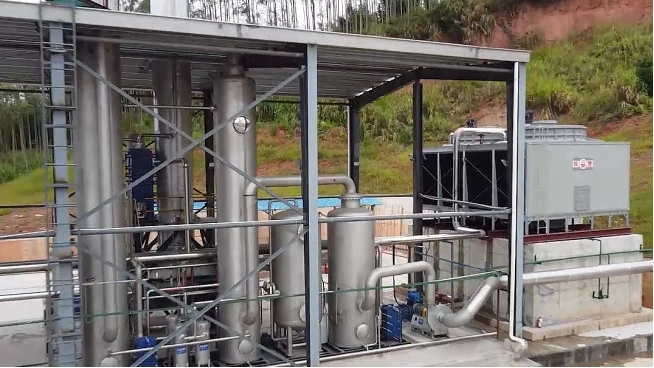 Lime kiln exhaust gas carbon dioxide recovery device